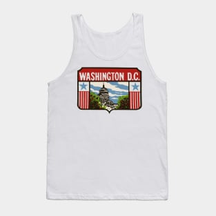 Vintage Washington D.C. Decal Tank Top